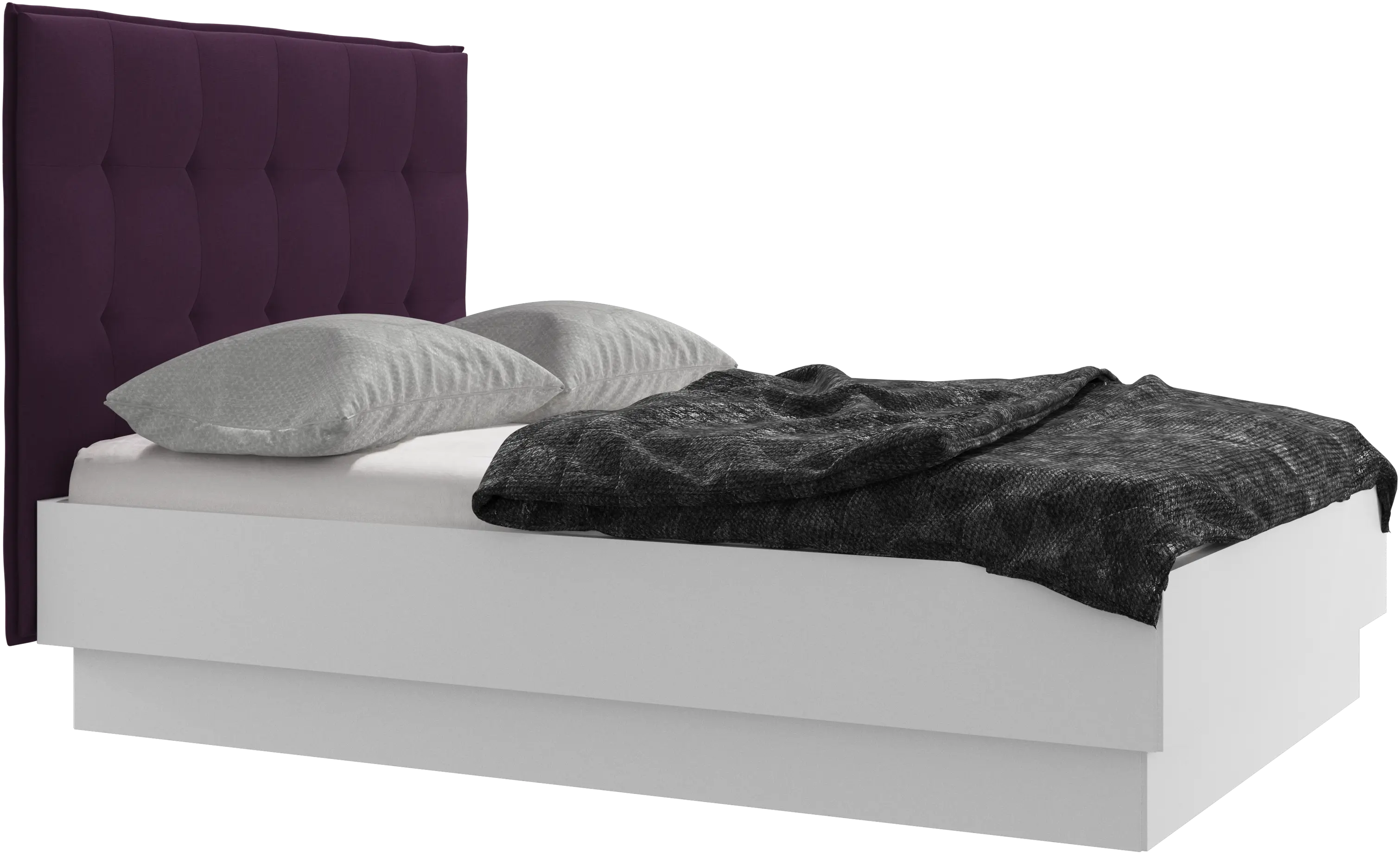 Cama con canapé Lugano, estructura elevable y tablado, no incluye colchón