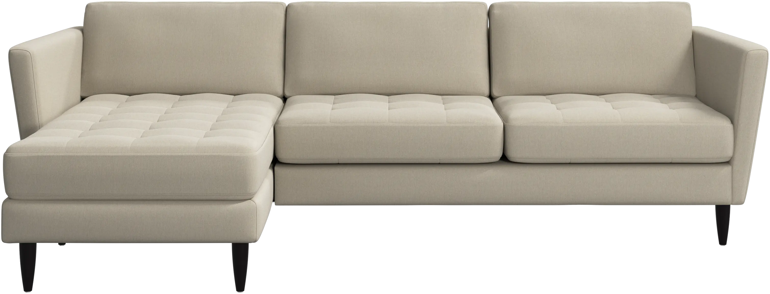 Osaka sofa with resting unit, tufted seat