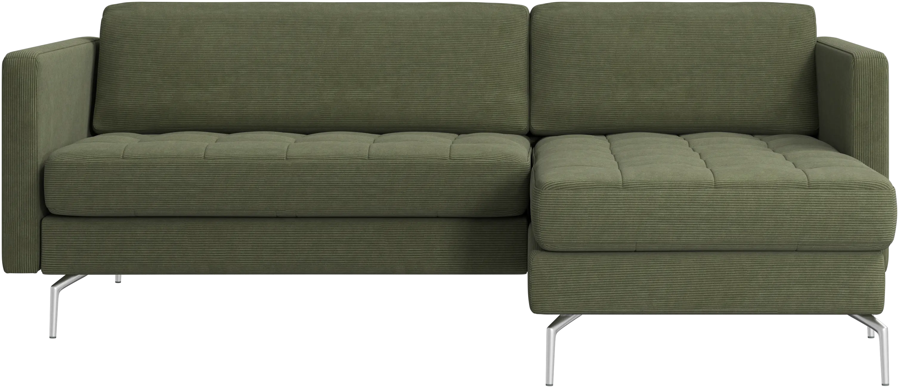 Osaka sofa with resting unit, tufted seat