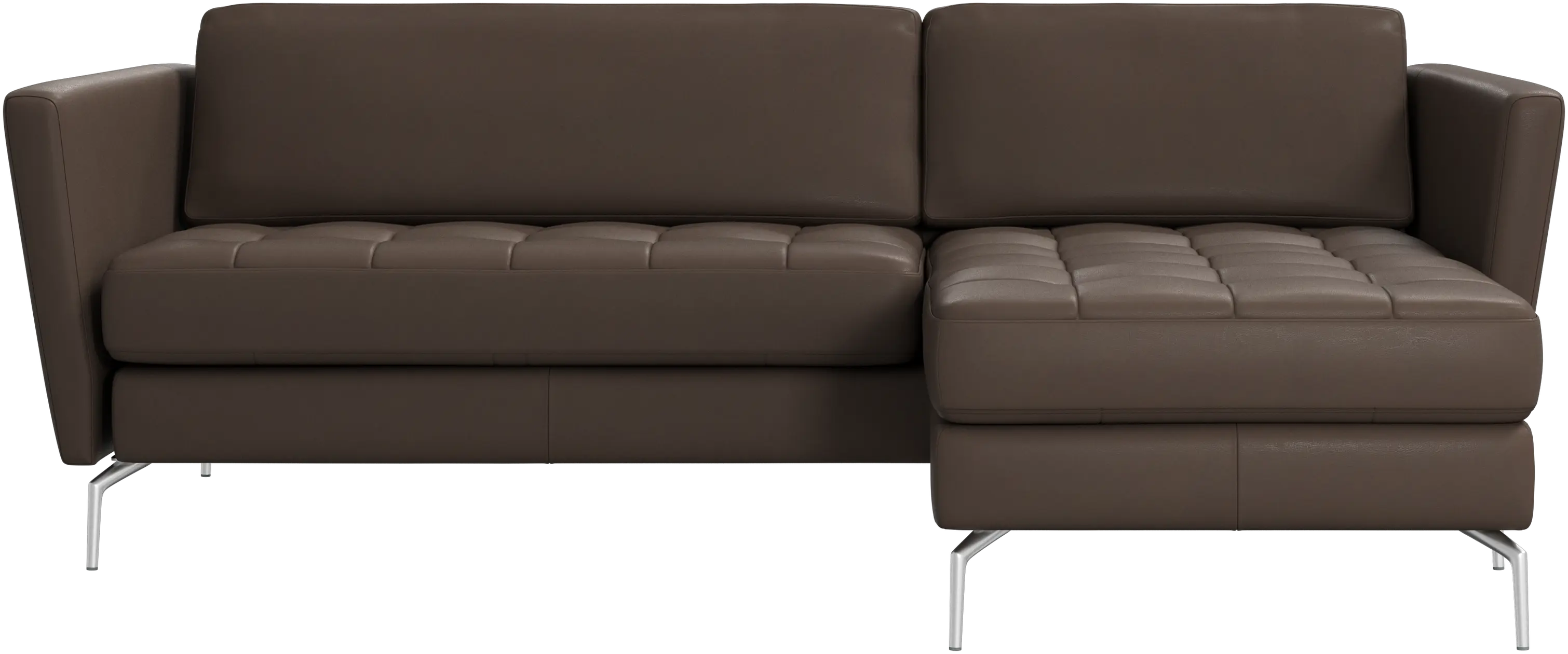 Osaka sofa with resting unit, tufted seat