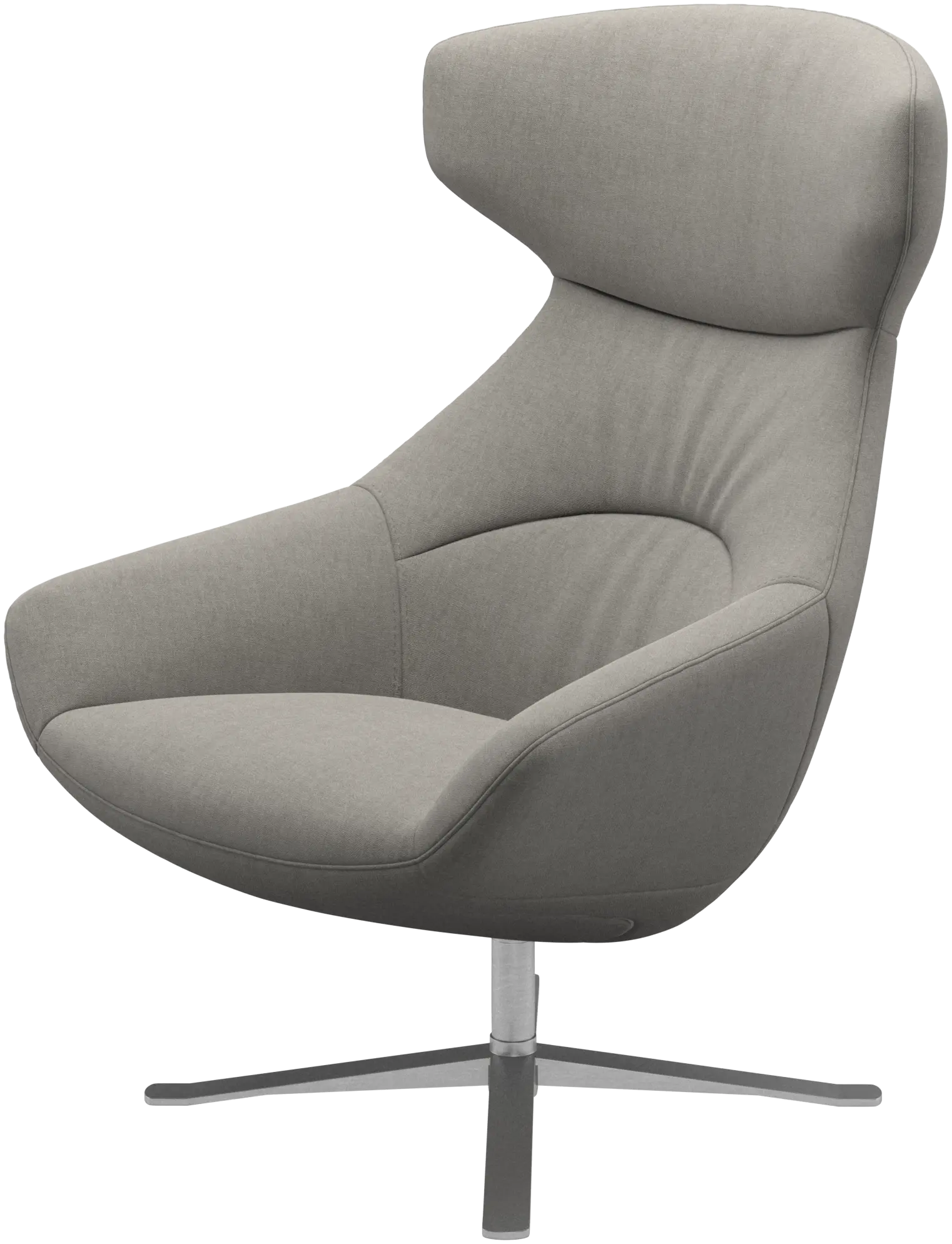 Porto chair with reclining back function and swivel base