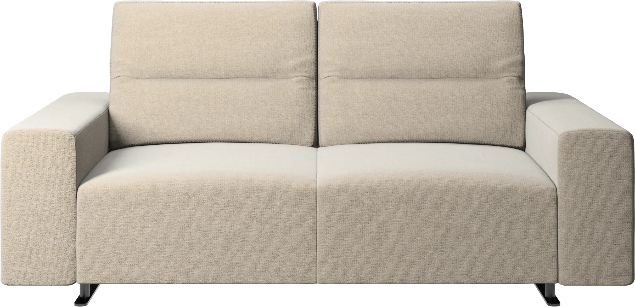 Hampton sofa with adjustable back and storage on the right side