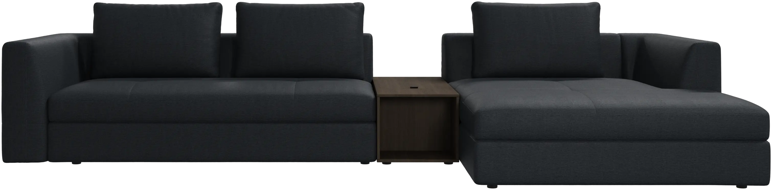 Bergamo chaise longue sofa with storage