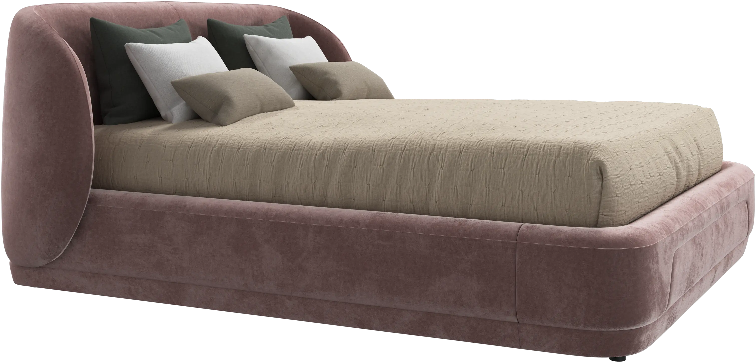 Bolzano bed with slats  - W152,5xL203cm