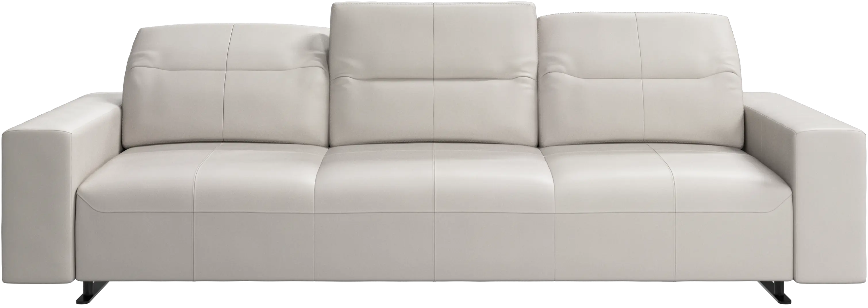 Hampton sofa with adjustable back and storage on the left side