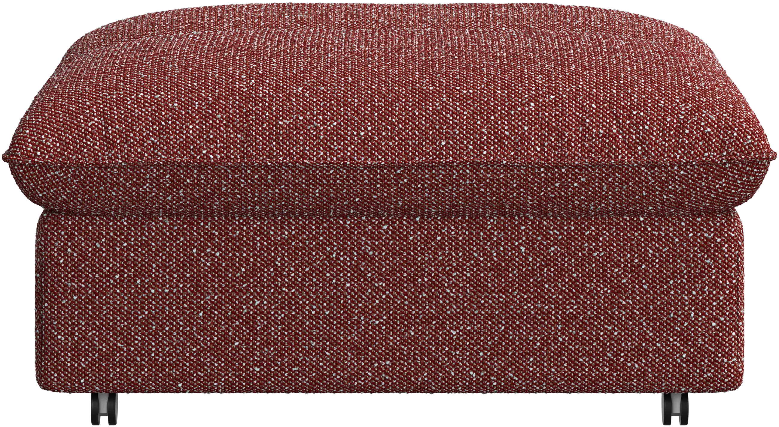 Southampton pouf on wheels with storage