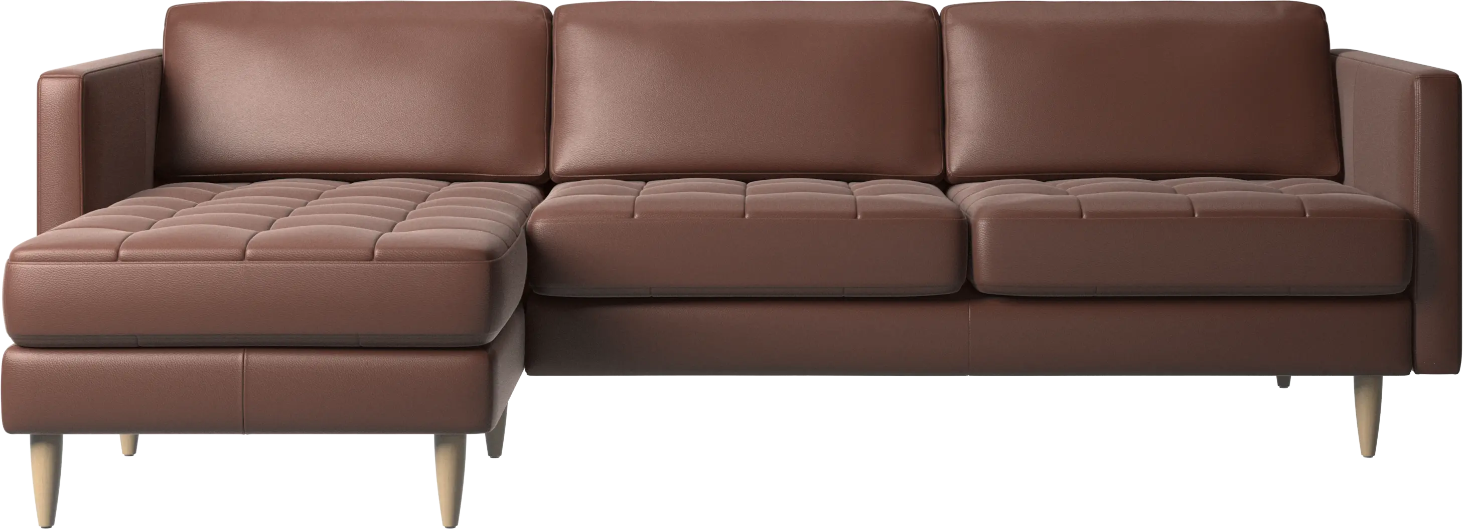 Osaka sofa with resting unit, tufted seat