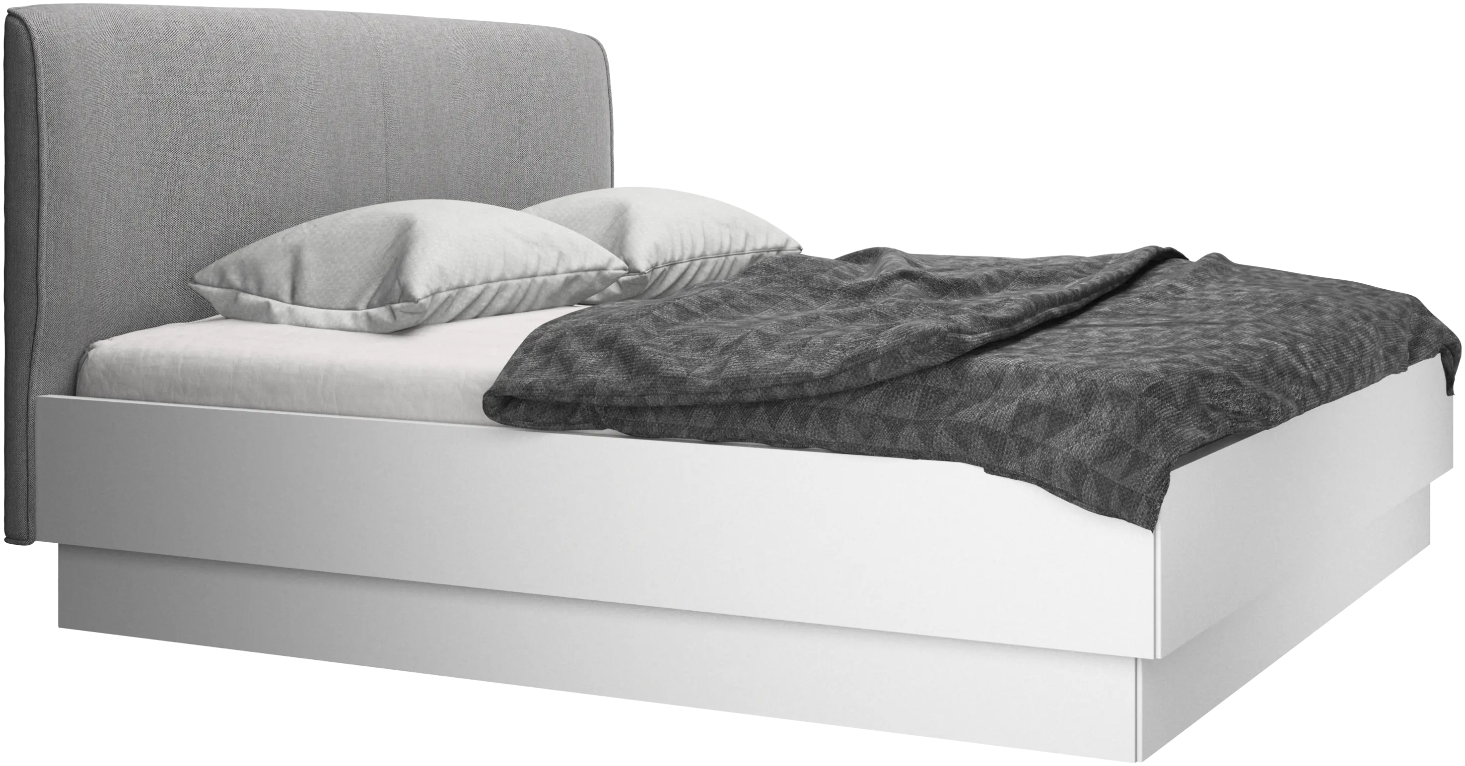 Houston, upholstered bed with storage