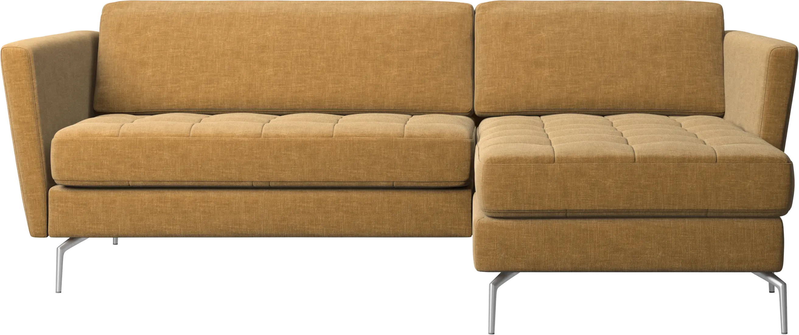 Osaka sofa with resting unit, tufted seat
