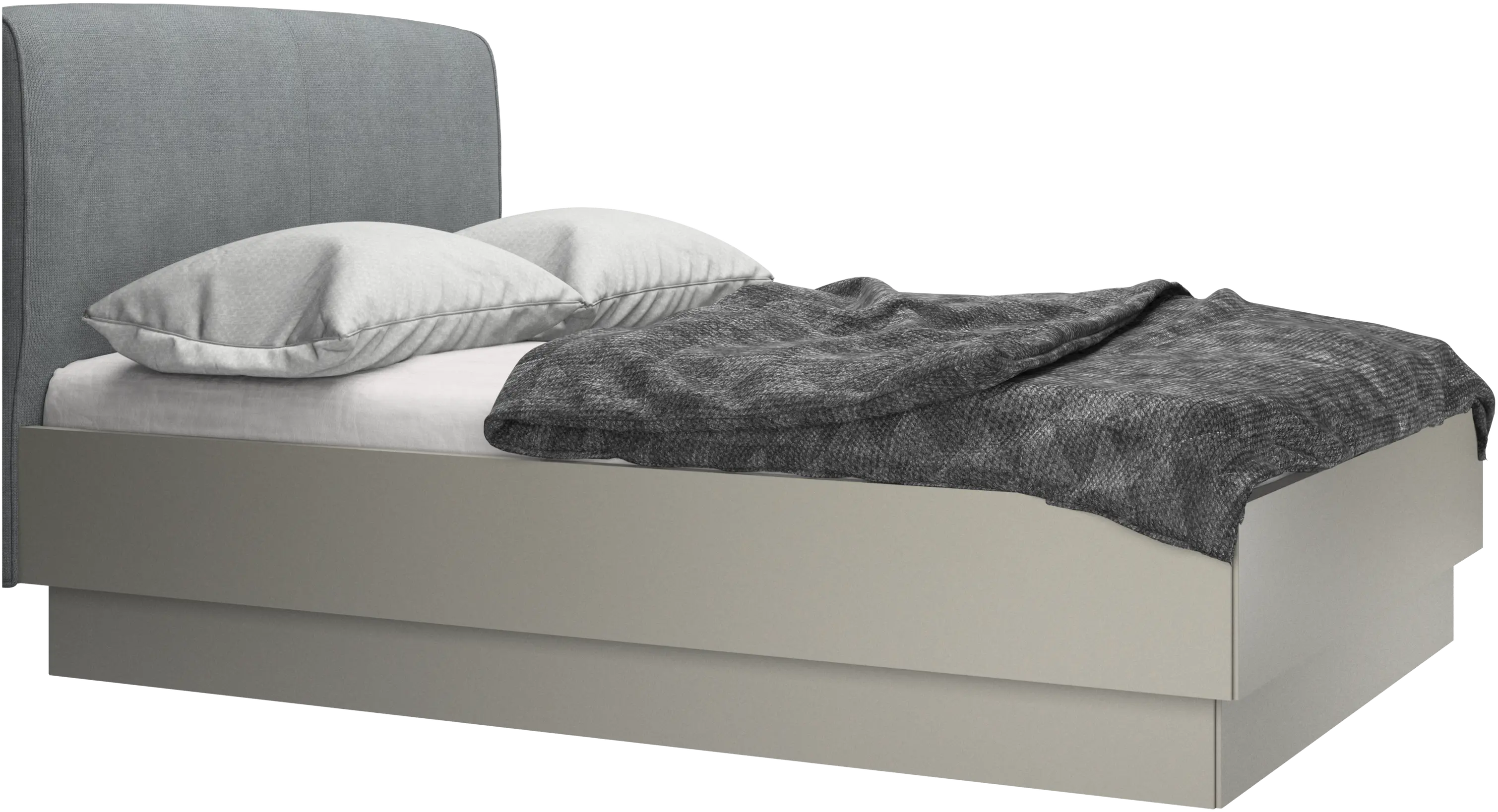 Houston, upholstered bed with storage