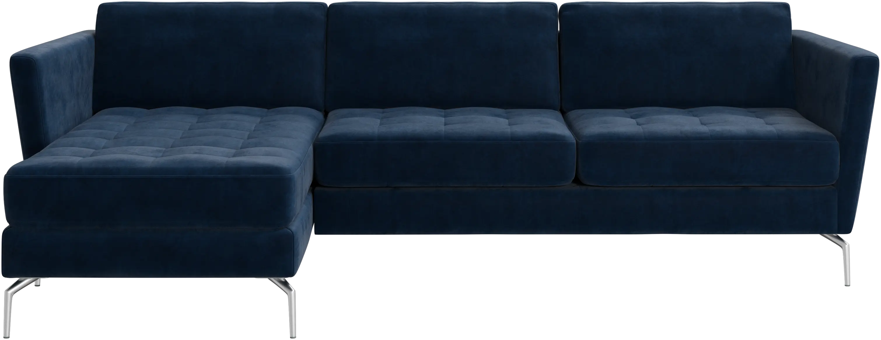 Osaka sofa with resting unit, tufted seat