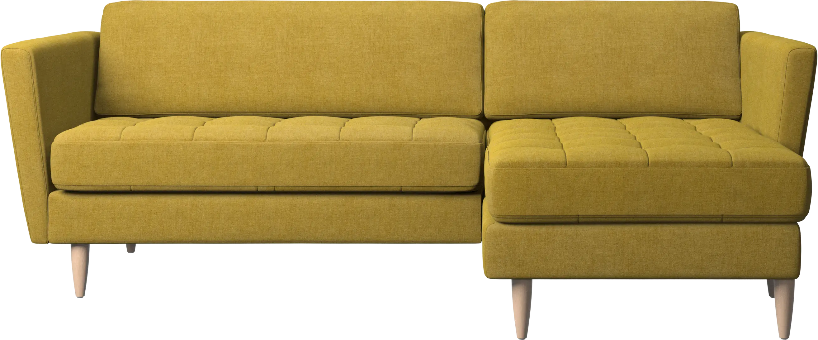 Osaka sofa with resting unit, tufted seat