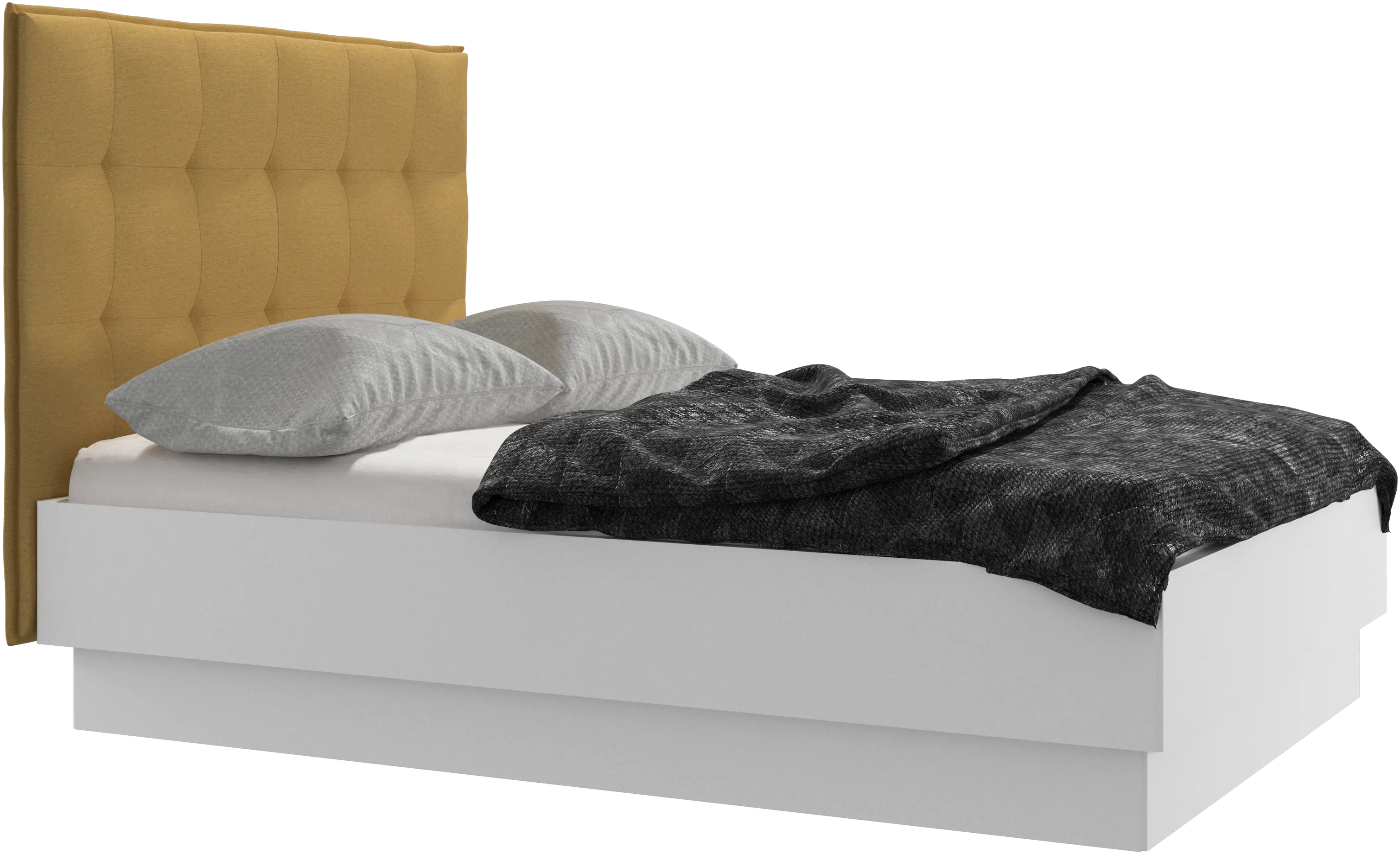 Lugano storage bed with lift-up frame and slats, excl. mattress