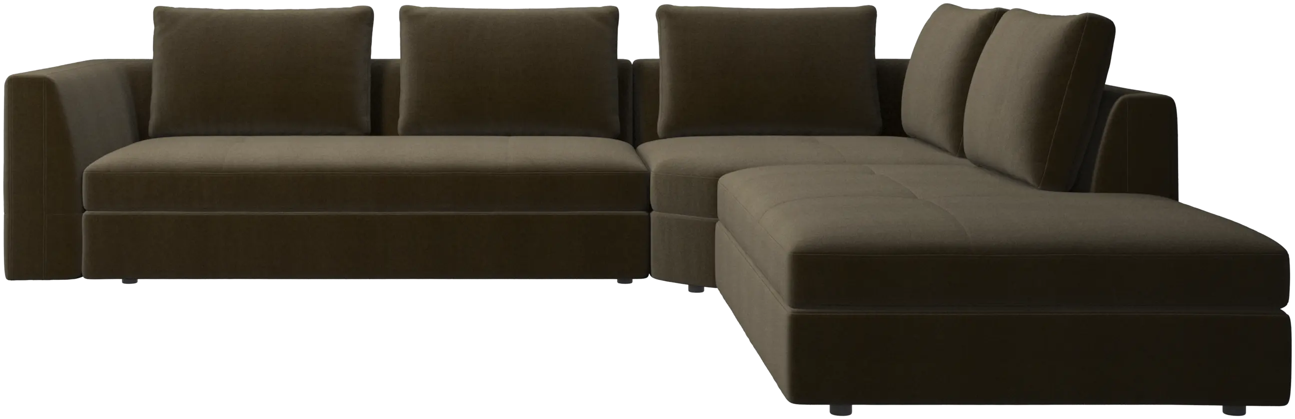 Bergamo corner sofa with lounging unit