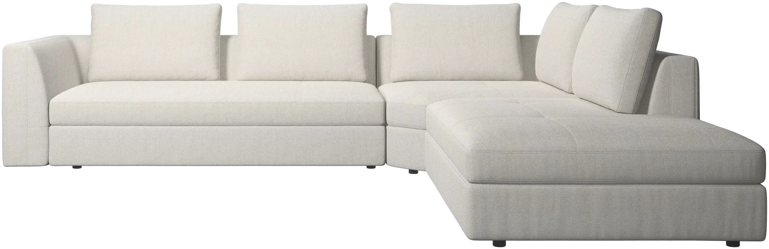 Sofá de esquina Bergamo con módulo lounge