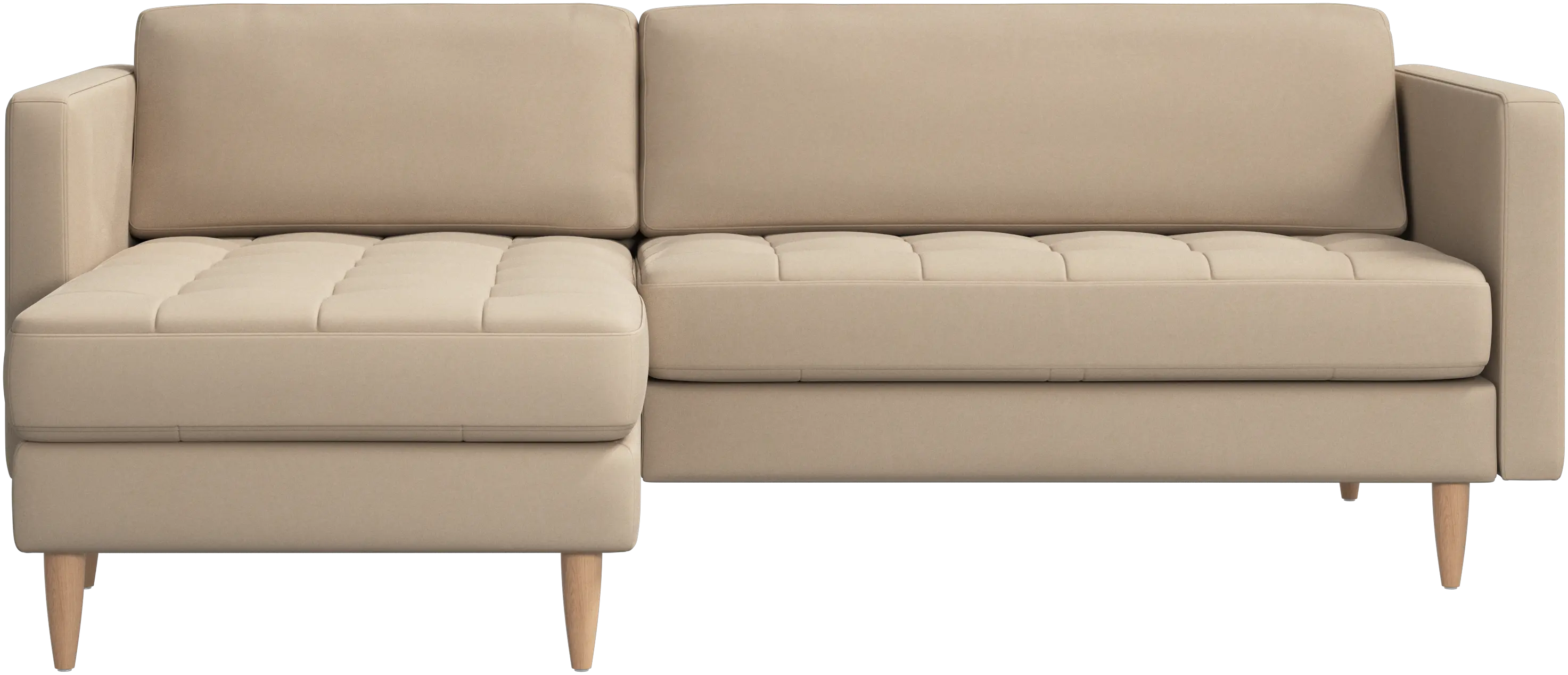Osaka sofa with resting unit, tufted seat