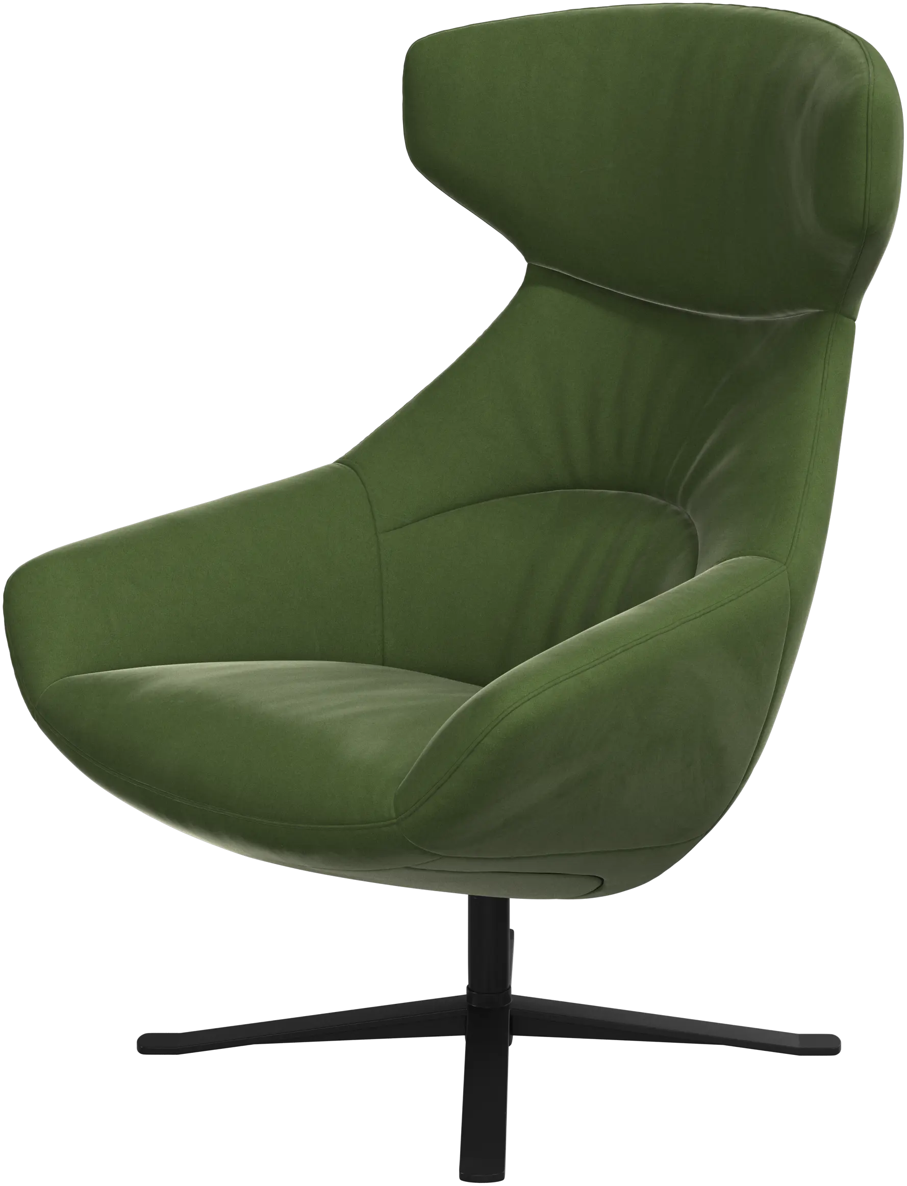 Porto chair with reclining back function and swivel base