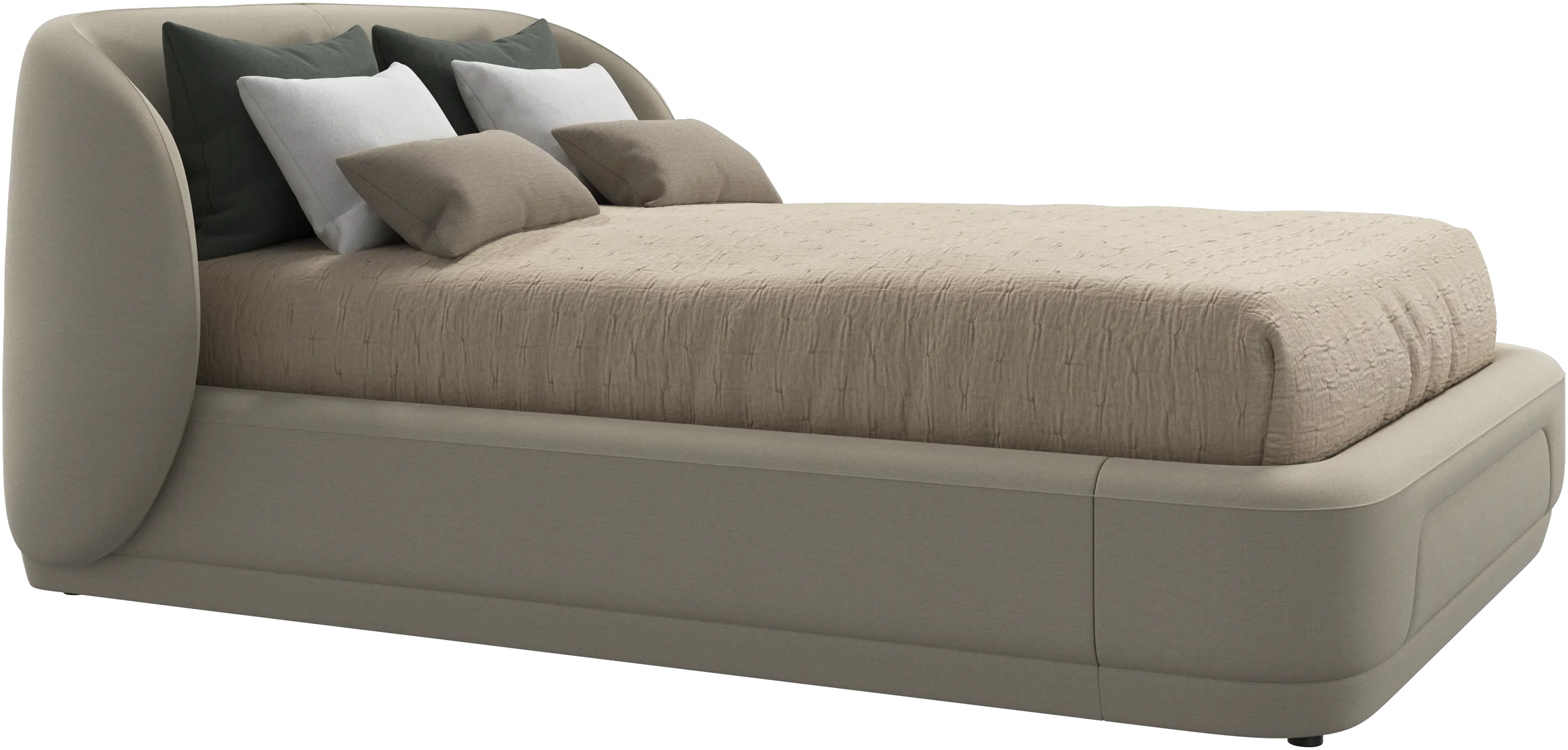 Bolzano bed with slats  - W140xL190cm