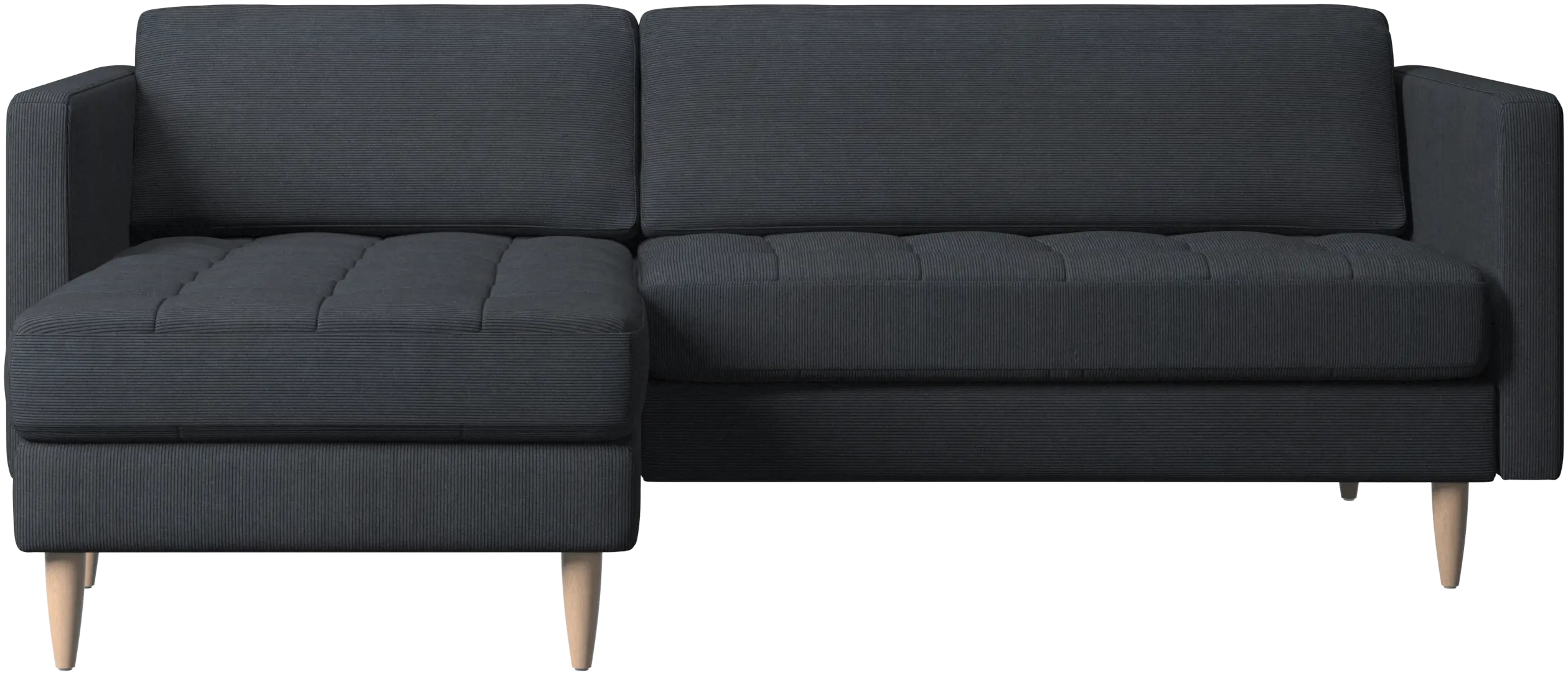 Osaka sofa with resting unit, tufted seat