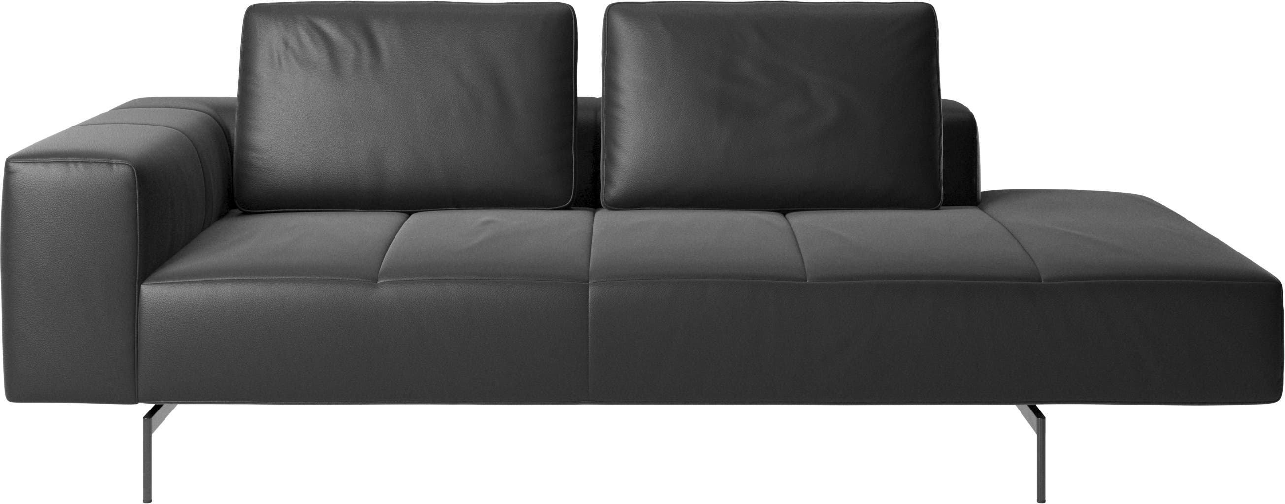 Módulo de descanso para sofá Amsterdam, reposabrazos izquierdo, lado derecho abierto