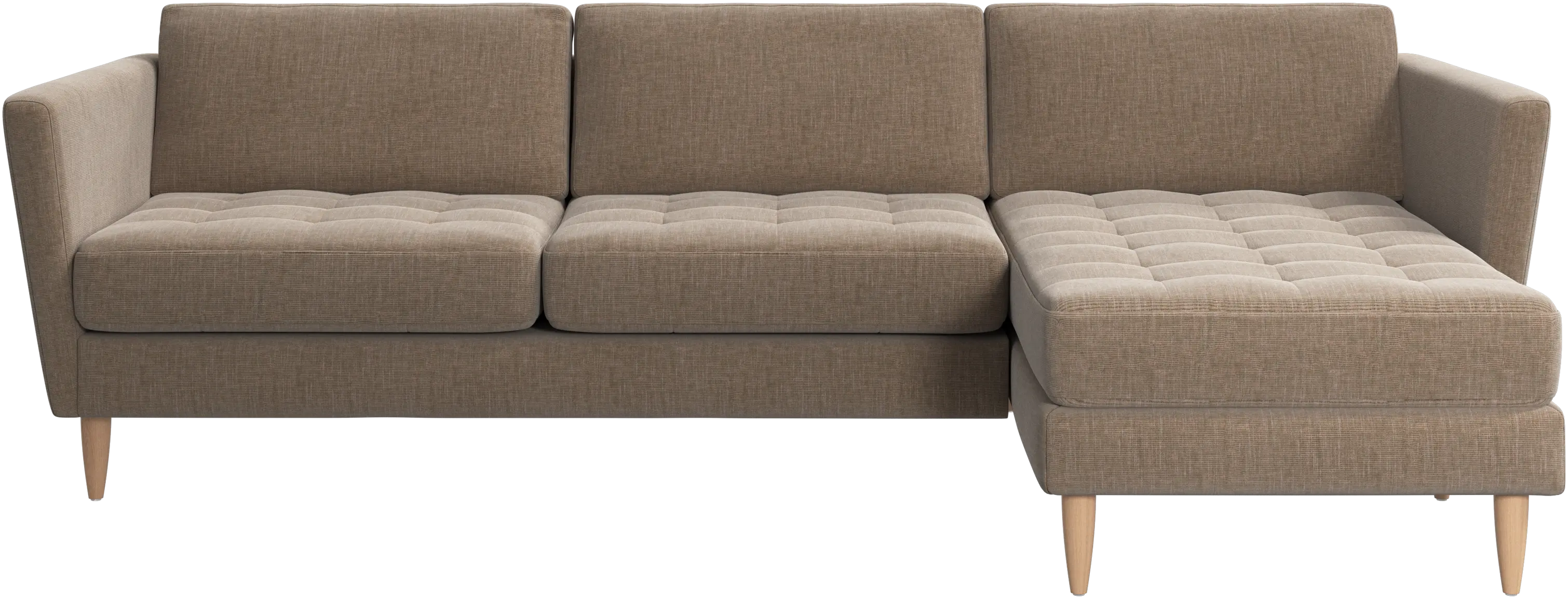 Osaka sofa with resting unit, tufted seat