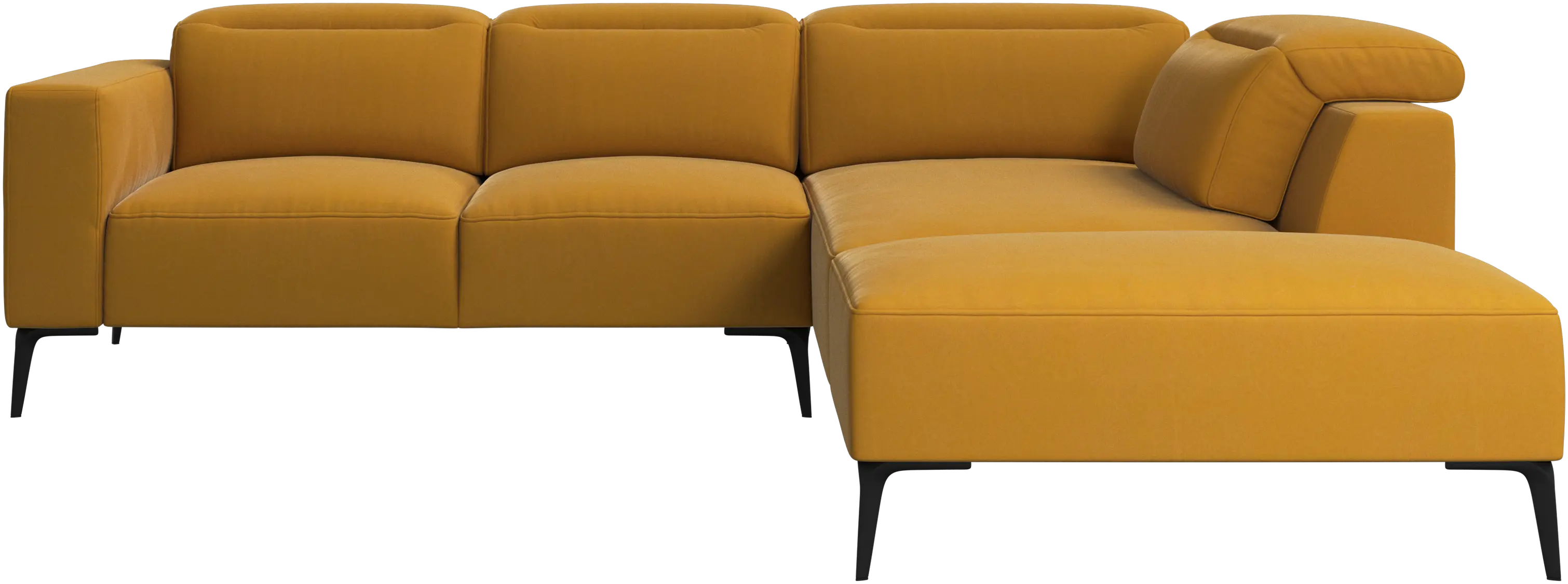 Zürich corner sofa with lounging unit