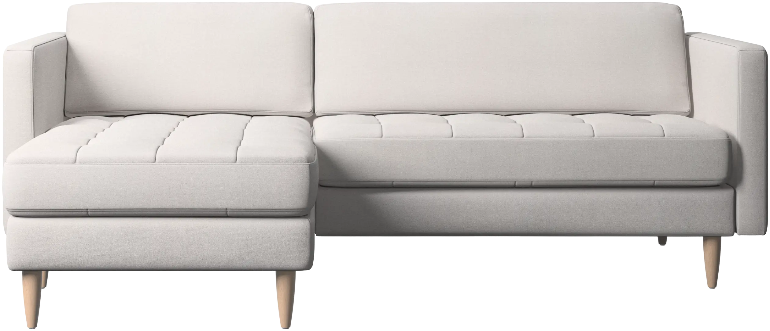 Osaka sofa with resting unit, tufted seat