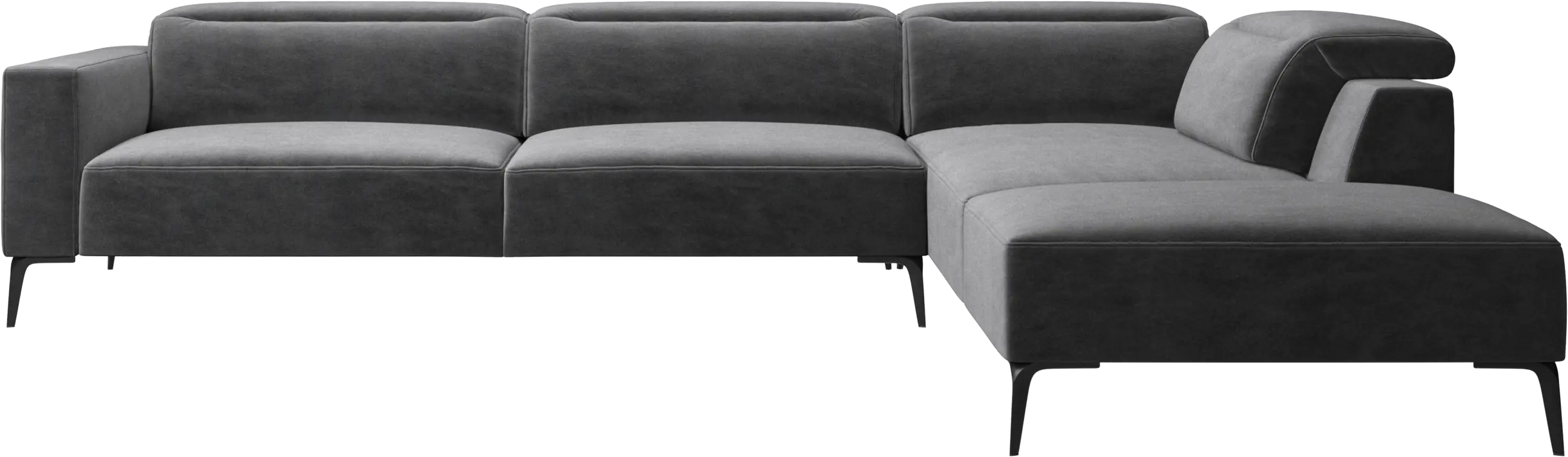 Zürich corner sofa with lounging unit