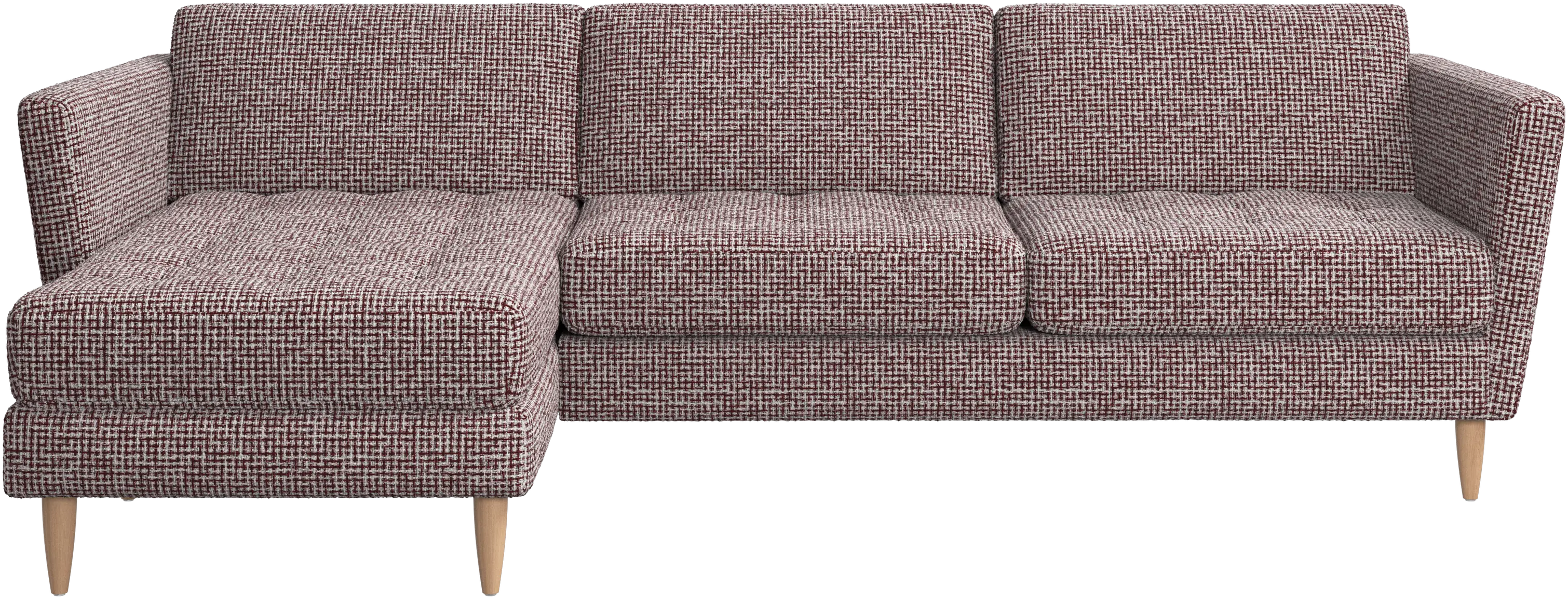 Osaka sofa with resting unit, tufted seat