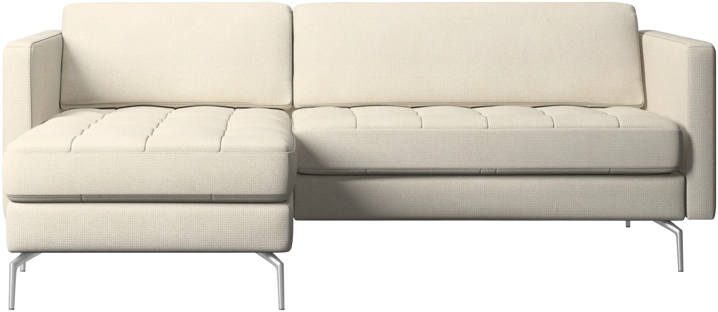 Osaka sofa with resting unit, tufted seat