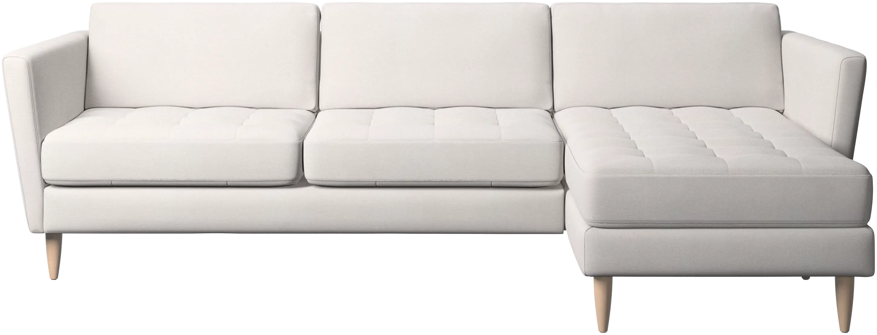 Osaka sofa with resting unit, tufted seat