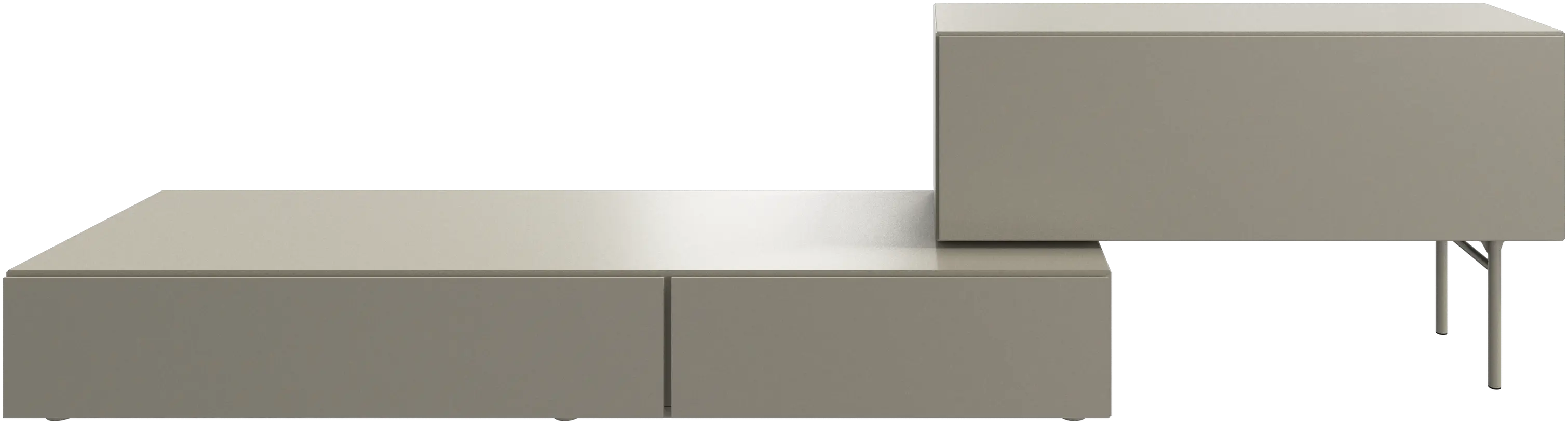 Lugano wall system with drop down doors and drawer