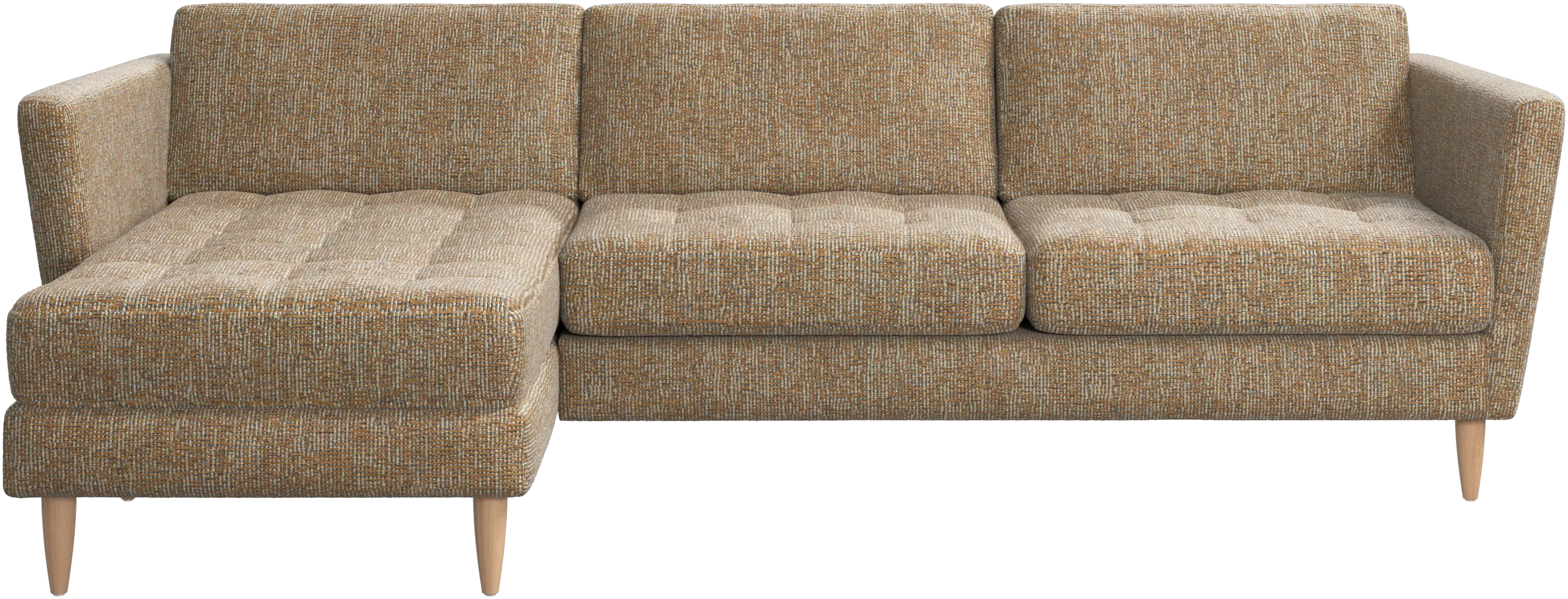 Osaka sofa with resting unit, tufted seat