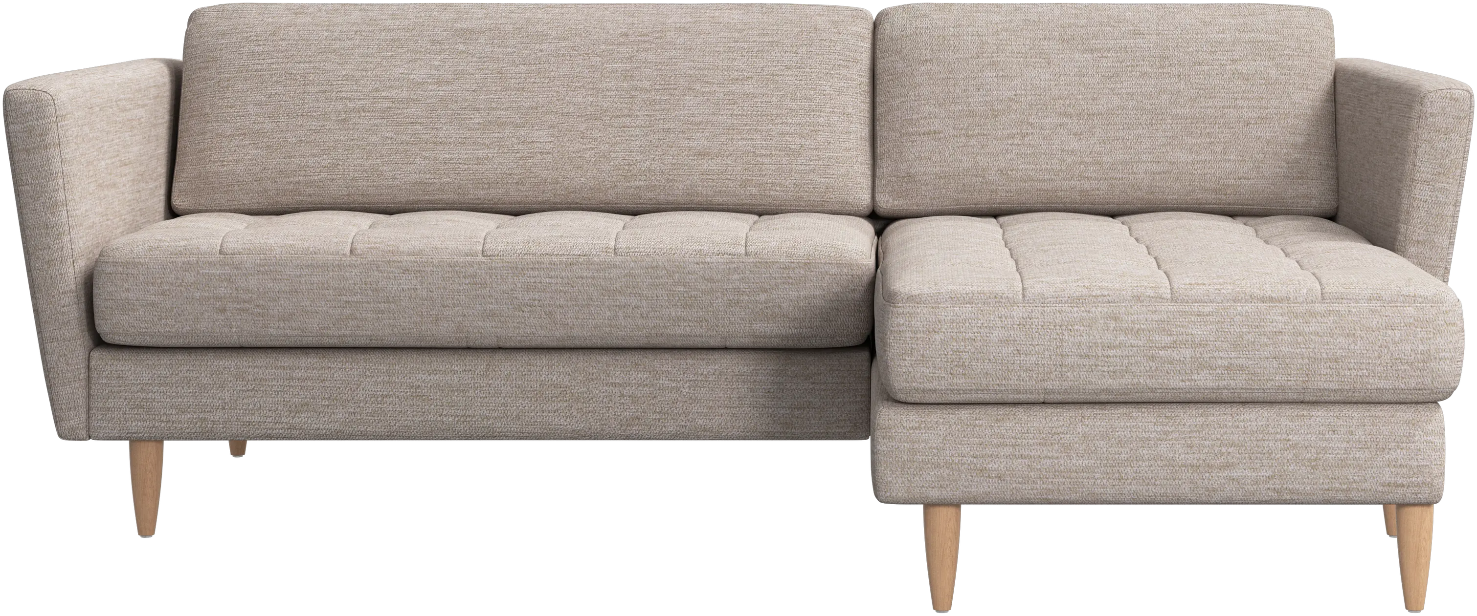 Osaka sofa with resting unit, tufted seat