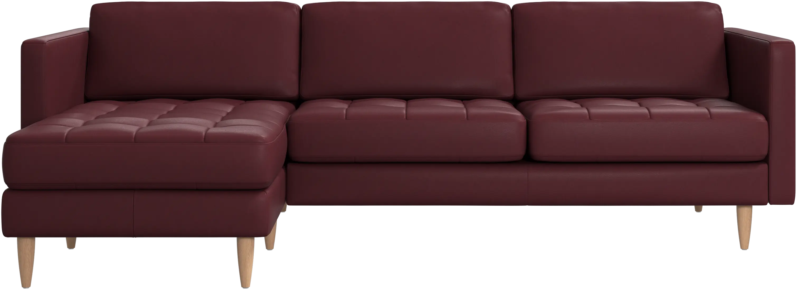 Osaka sofa with resting unit, tufted seat