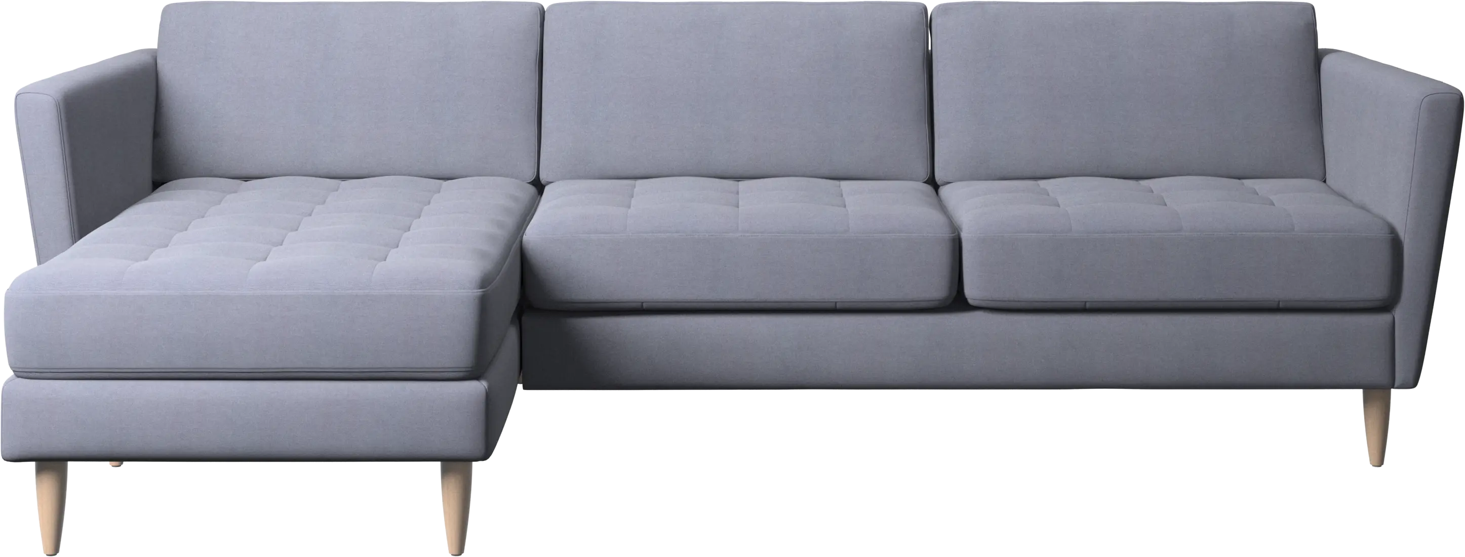 Osaka sofa with resting unit, tufted seat