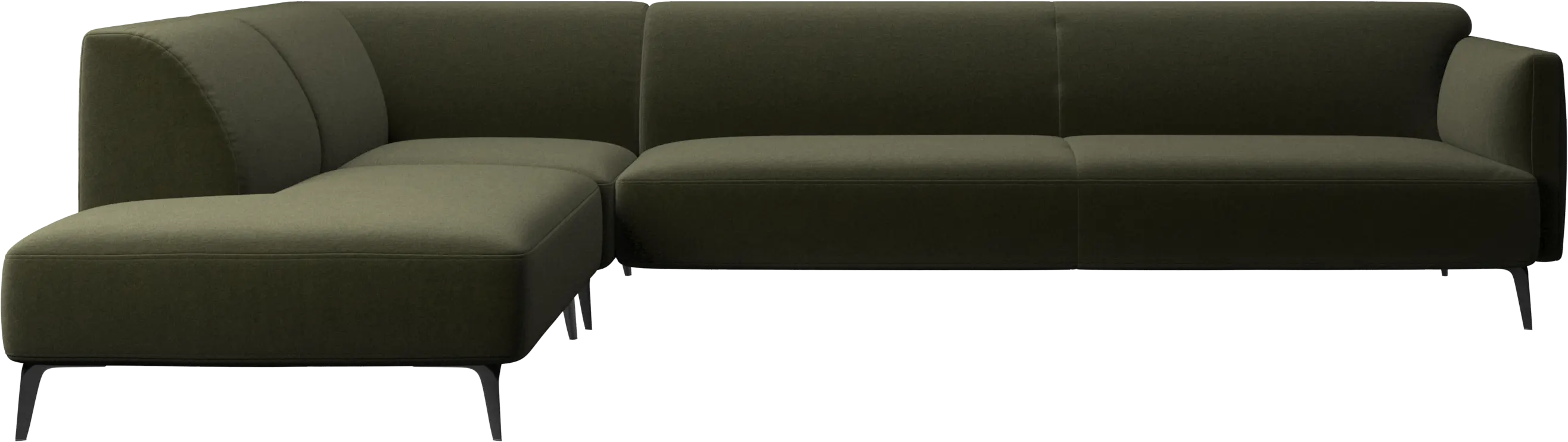 Modena corner sofa with lounging unit