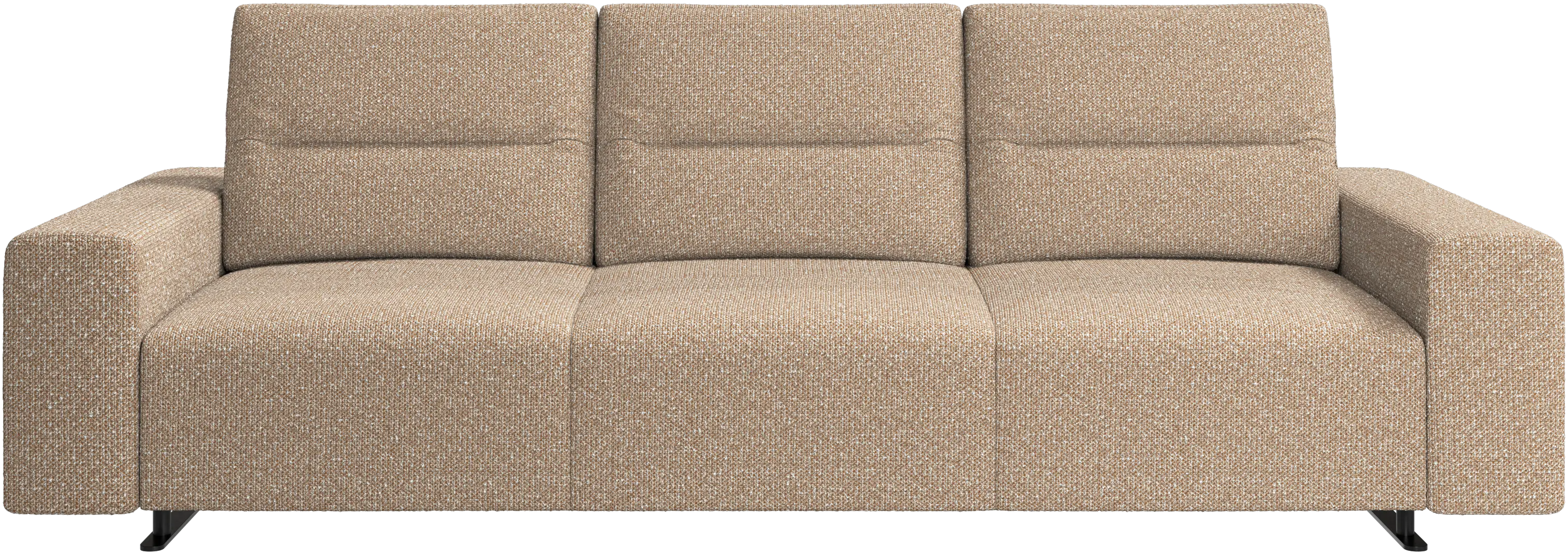 Hampton sofa with adjustable back and storage on the right side