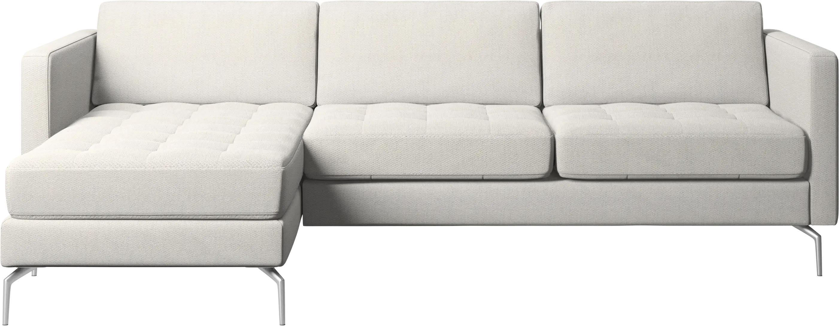 Osaka sofa with resting unit, tufted seat