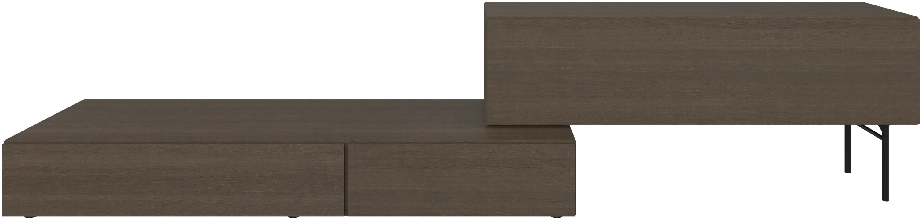 Lugano wall system with drop down doors