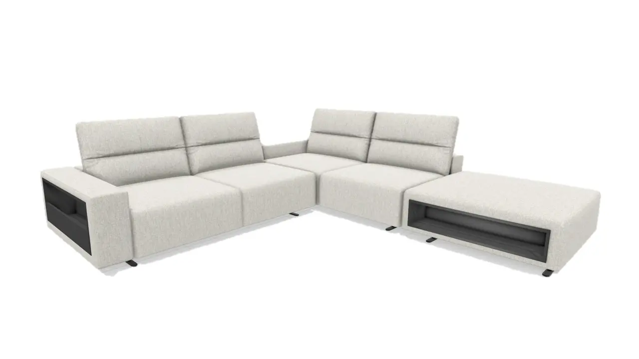 Sofas Hampton コーナーソファ （リクライニング機能＆収納付き）【30％OFF】