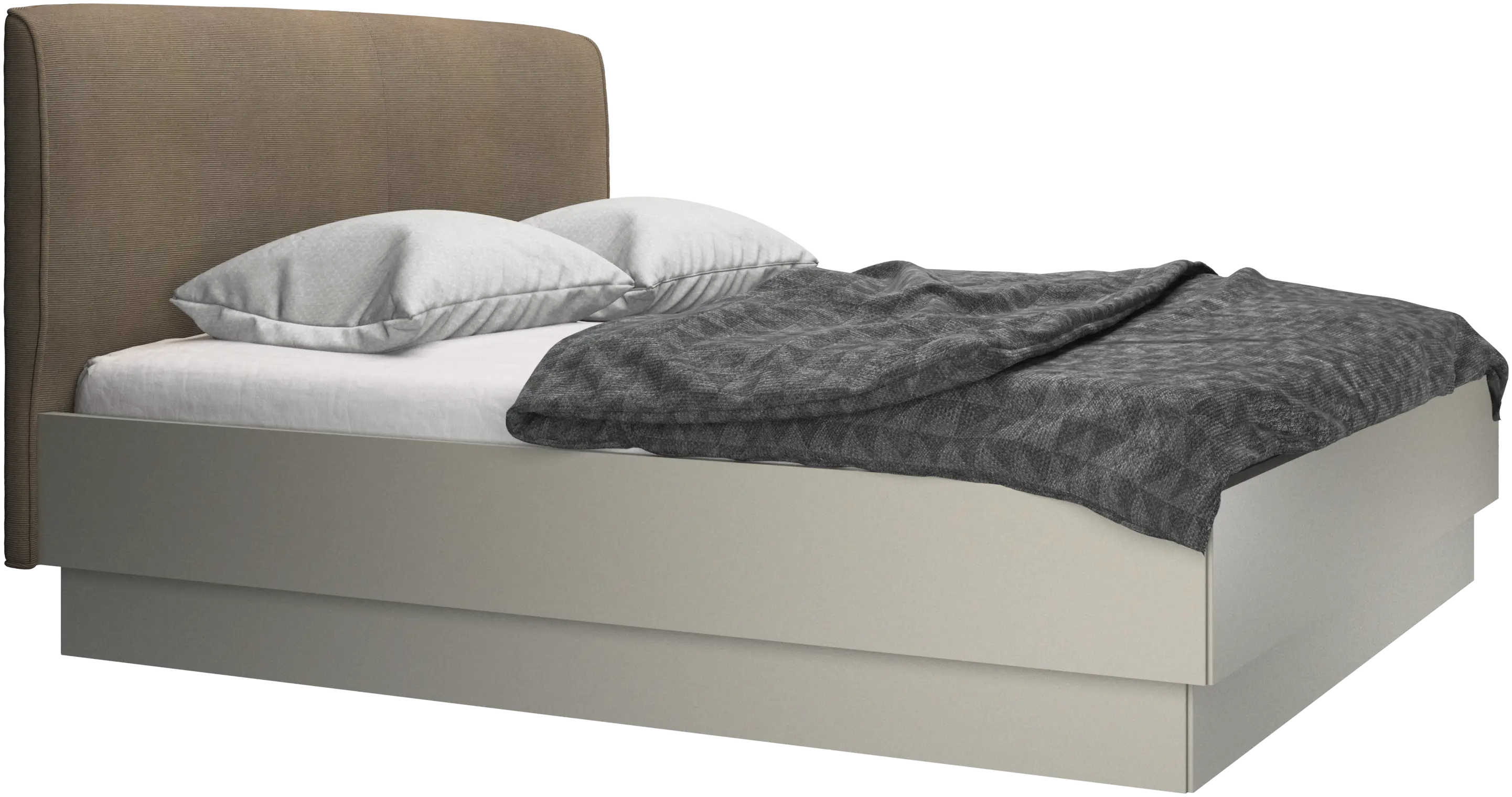 Houston, upholstered bed with storage