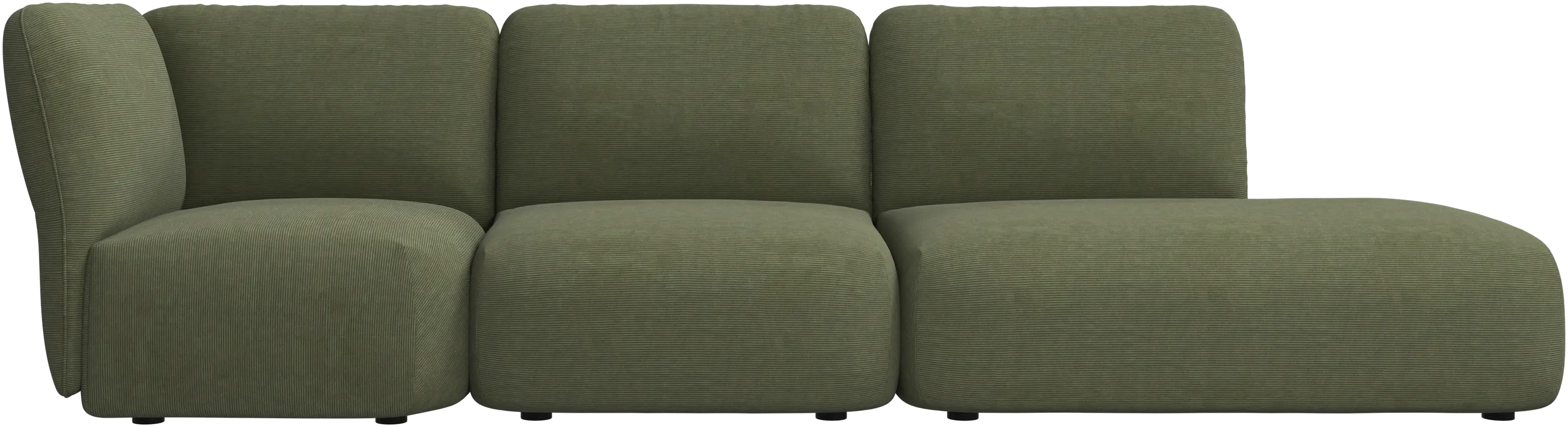 Paraggi sofa with lounging unit left