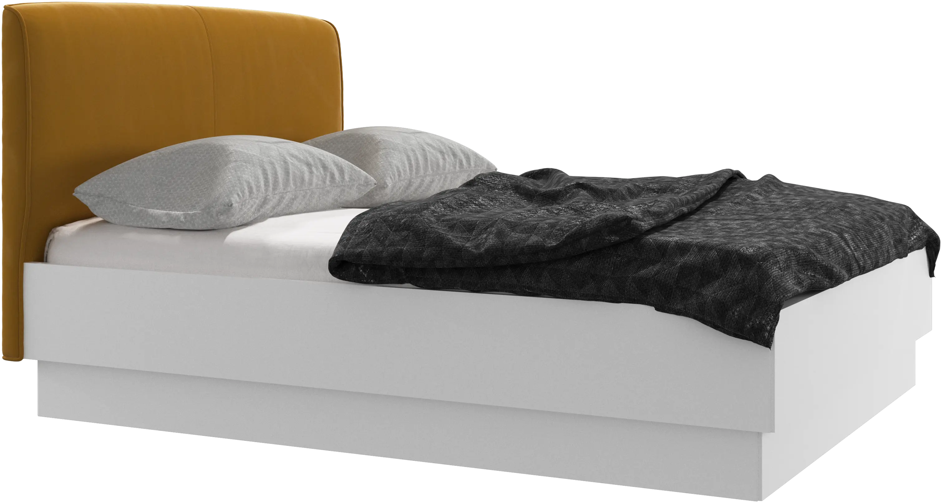 Houston, upholstered bed with storage