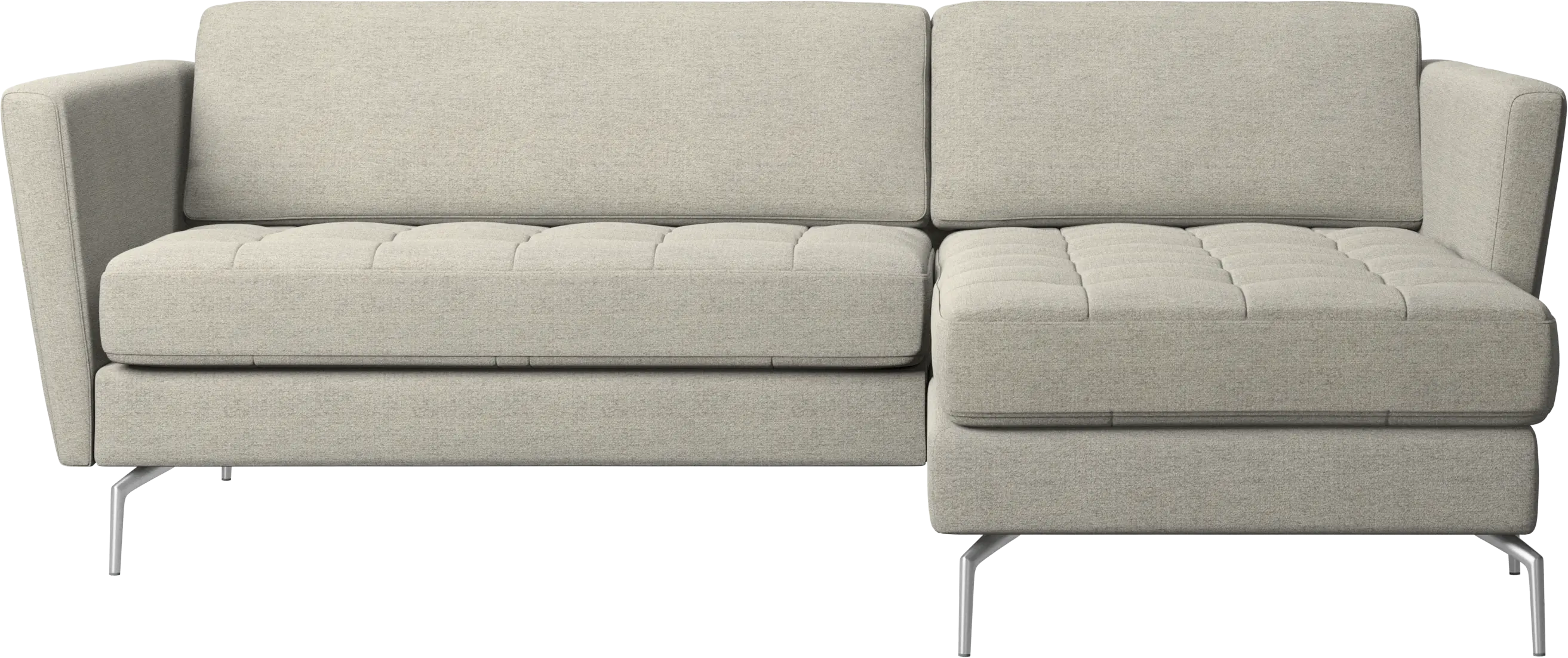 Osaka sofa with resting unit, tufted seat