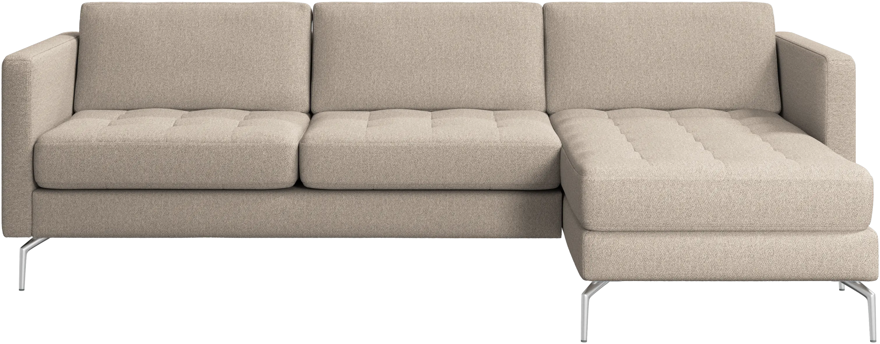 Osaka sofa with resting unit, tufted seat