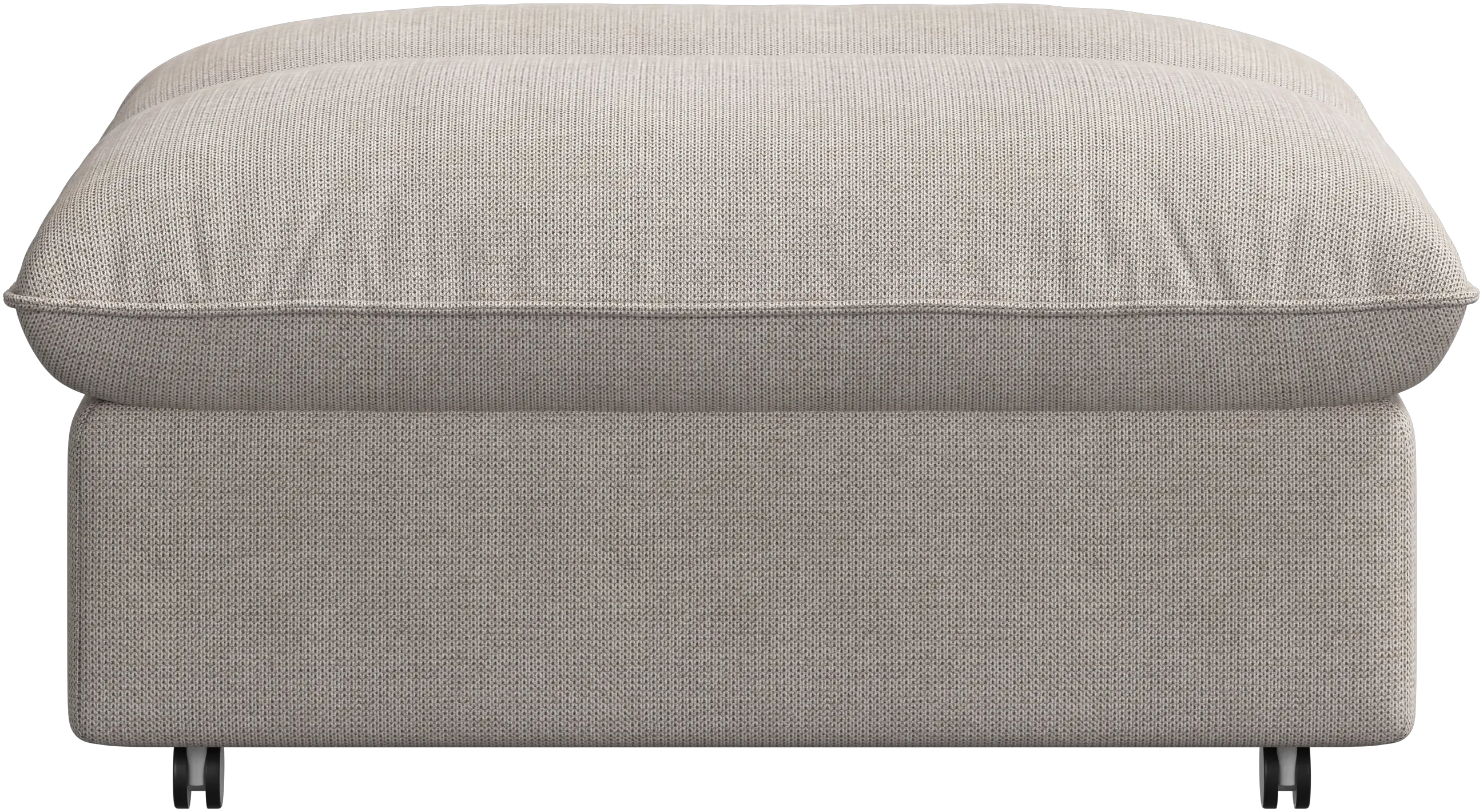 Southampton pouf on wheels with storage