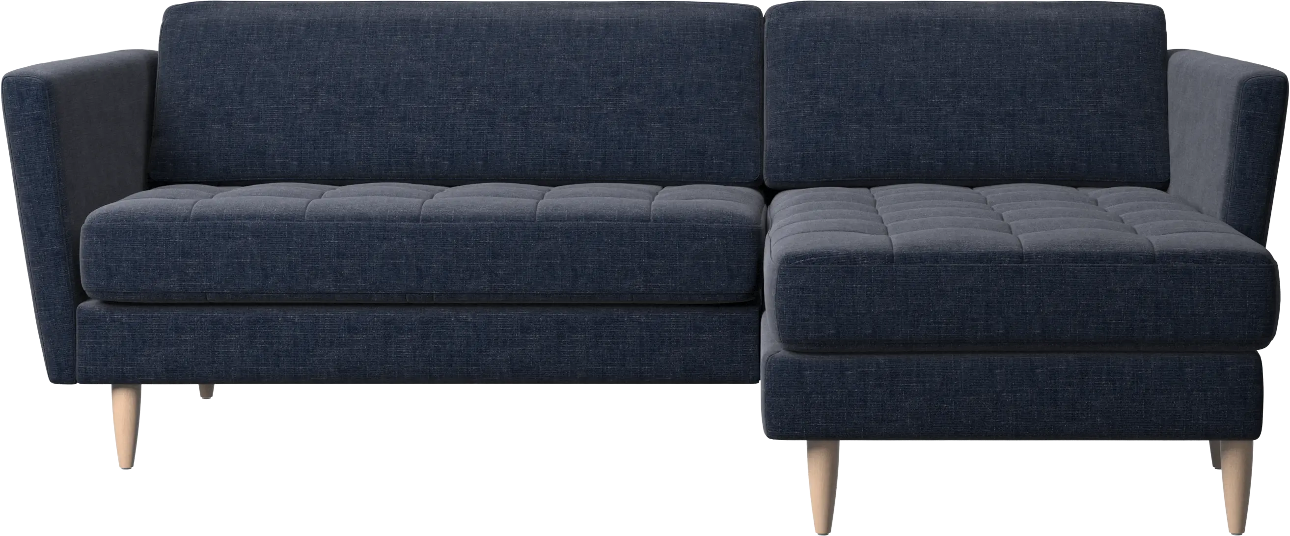 Osaka sofa with resting unit, tufted seat