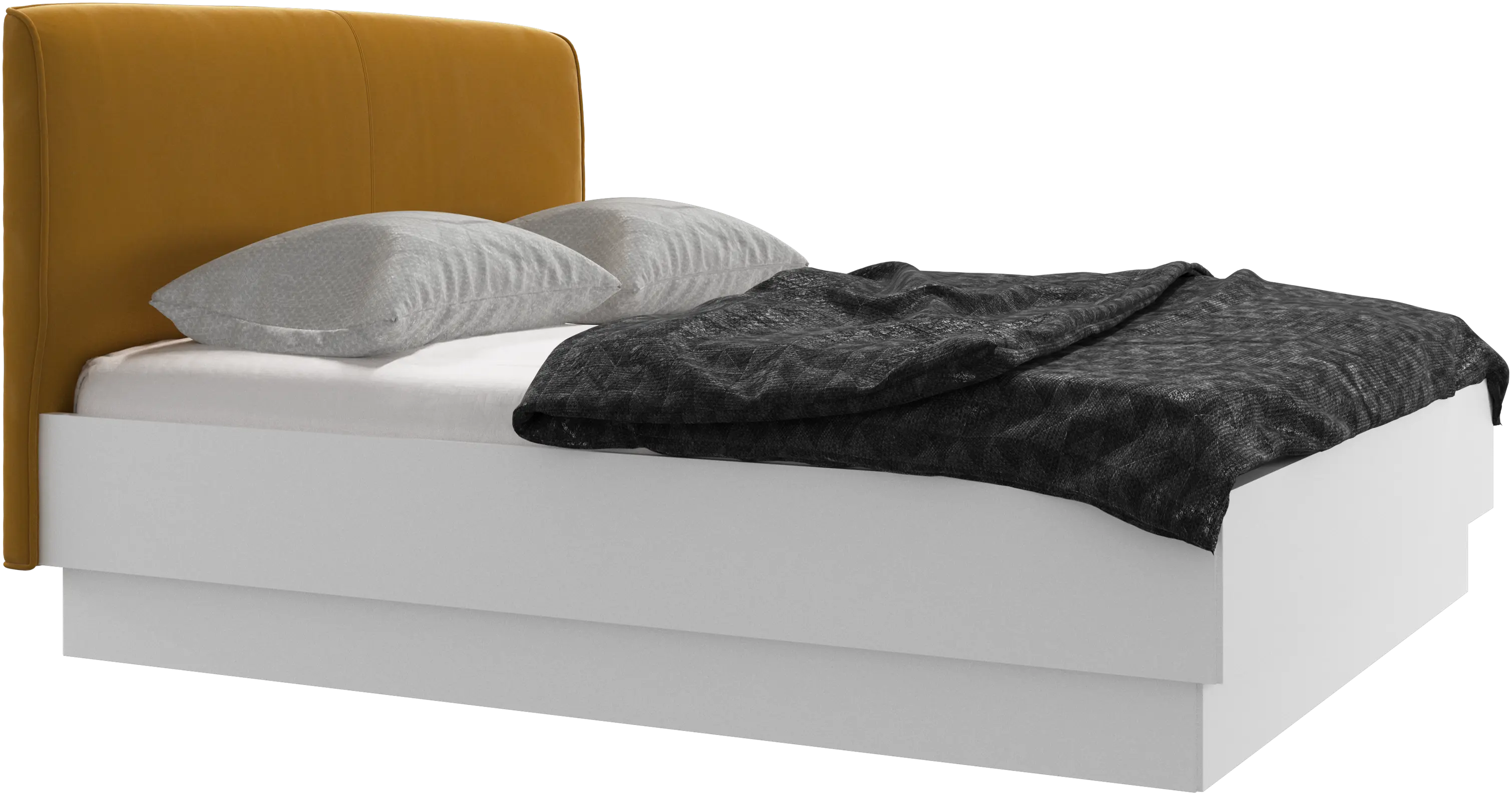 Houston, gepolstertes bett mit stauraum