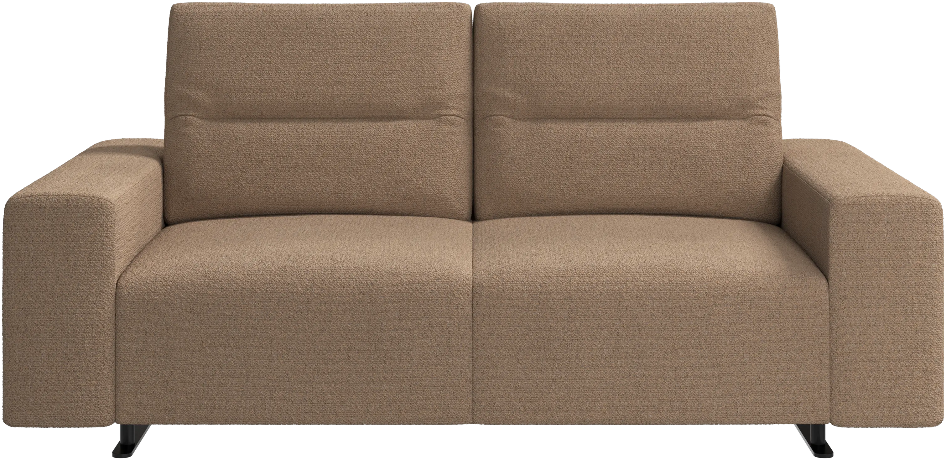 Hampton sofa with adjustable back and storage on the right side